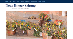 Desktop Screenshot of neue-binger-zeitung.de